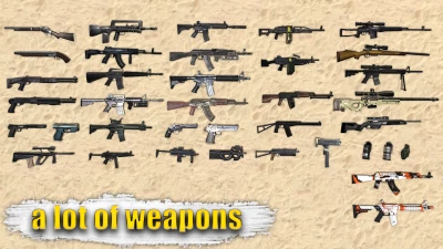 a lot of weapons