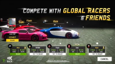 compete with global racers and friends