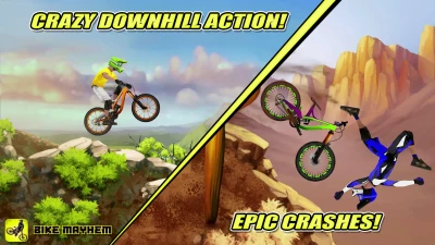 crazy downhill action