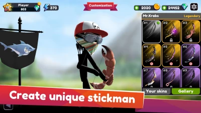 create unique stickman