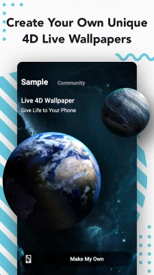 create your own unique 4d live wallpapers