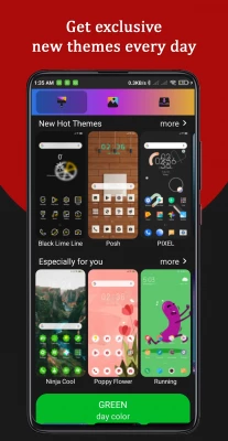 get exclusive new themes every day