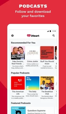 iheart music radio podcasts mod apk 4 232x400
