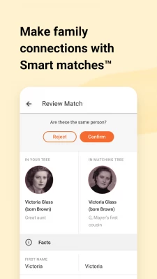 make family connections with smart matches