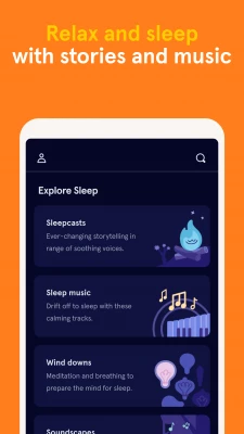 relax and sleep with stories and music