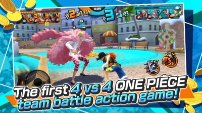 the first 4 vs 4 one piece team battle action game