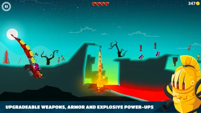 upgradeable weapons armor and explosive power ups